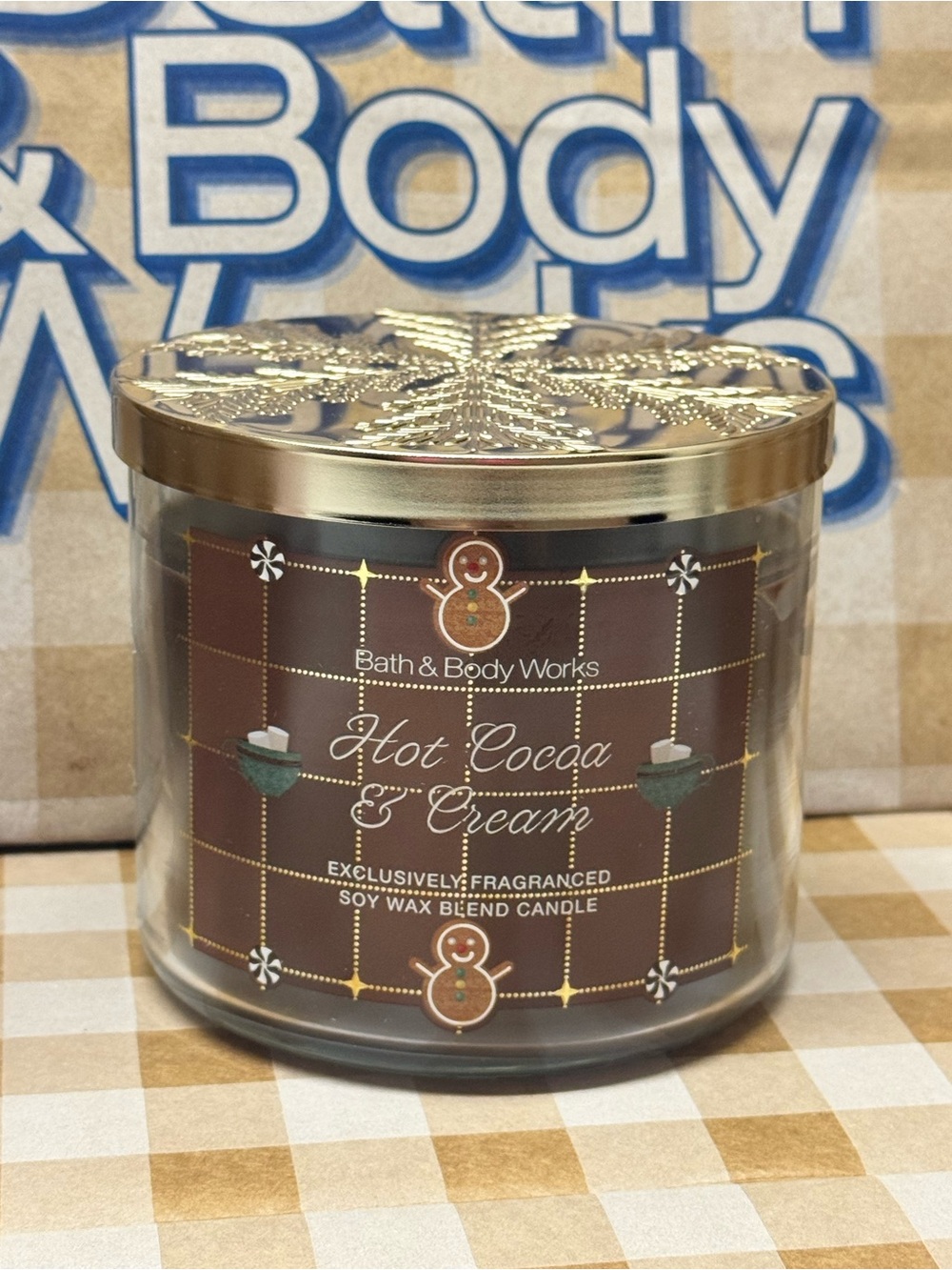 NEW B&BW Hot Cocoa and Cream 3 wick candle